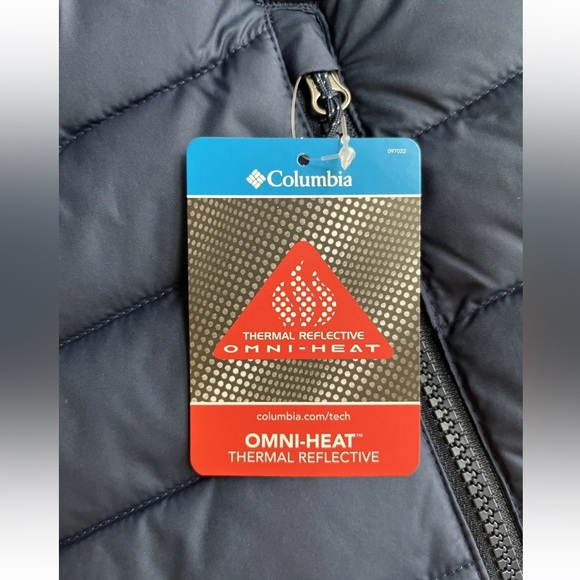 Columbia Slope Edge Insulated Vest Mens XL Blue Puffer Omni-Heat New Tags - Picture 11 of 13